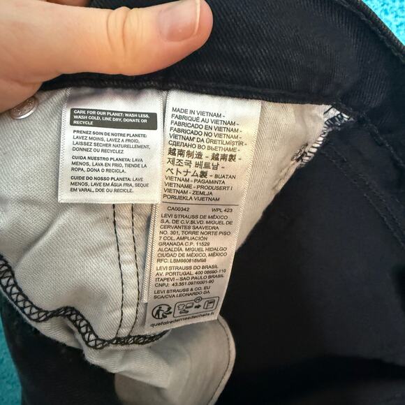 Levi’s 511 Men’s Jeans 32x30 Black Slim Fit Stretch Denim NWT - Picture 14 of 16